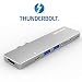 Produktbild Wavlink USB-C Hub Aluminium ataptador 2 x USB 3.1 Anschlüssen, 2 x-Port und 1 x port 4 K HDMI für MacBook Pro 13 Zoll 2016/2017 (Silber)