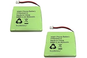 2 x Buyabattery® Branded PPB450410 BT Verve 450 Phone Battery 2.4V 600mAh NiMH