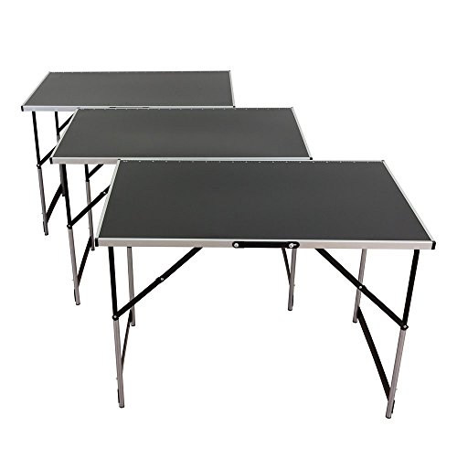 Multifunktionstisch Tapeziertisch Arbeitstisch 3-teilig 4-fach Höhenverstellbar - 8