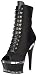 Produktbild Pleaser ILLUSION-1021 Damen Plateau Stiefelette, Blk Faux Leather/Blk Matte, 39 EU / 9 US
