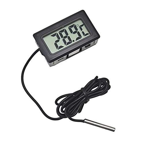 Preisvergleich Produktbild Digital LCD Display Indoor Außentemperaturanzeige Thermometer Temp - Schwarz
