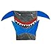 Luxugen Shark Tail Blanket Snug Rug Throw Blanket, 56 x 21 Inches Plush Fleece Blanket for Kids, Grey