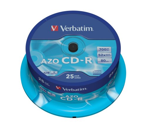 Verbatim CD-R 52x Speed 700MB CD-Rohlinge 25er Spindel - 3