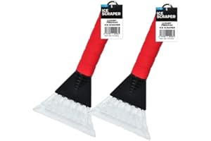 Netagon 2 X Luxury Premium Car Windows Ice Scrapers - Ice & Snow Scraper - Cold Window Frosty Mornings