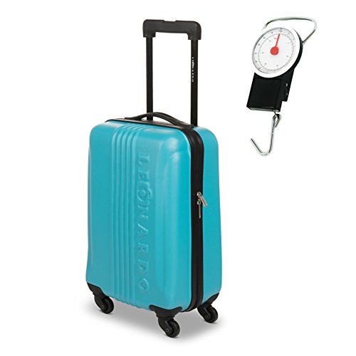 Preisvergleich Produktbild Leonardo Koffer Petrol & Kofferwaage Reisegepäck Trolley Handgepäck Hardschale Boardcase