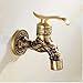 Produktbild Tippen Sie auf geschnitzte Wandhalterung Bibcock Messing Retro Tap dekorative Outdoor-Garten Armaturen Waschmaschine Mopp Luxus antiken WC Wasserhahn