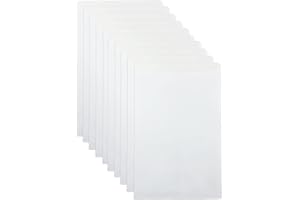 FOFUYIM 10Pcs C5 Seal Envelopes, 16.2 x 22.9 cm Seal Pocket Envelopes, White Self Seal Wallet Envelope for School Office