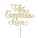 Produktbild Feliz Cumpleaños Cake Topper Custom Happy Birthday Spanish Happy Birthday Cake Toper Birthday Cake Topper Feliz Fiesta Cumpleaños Glitter Cardstock Topper