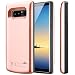Produktbild PEYOU Akku Hülle Kompatibel mit Galaxy Note 8,6500mAh Wiederaufladbare Erweiterte Backup-Batterie Pack Externes Ladergerät Schutz-Ladegerät Hülle Kompatibel mit Samsung Galaxy Note 8 6.3" (Roségold)