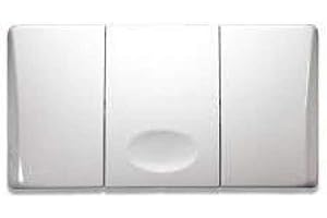 Placca Singolo Scarico Bianca Per Cassetta Incasso Medusa Valsir Vs0804001