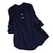 Produktbild Geili Casual Frauen Stehkragen Langarm beiläufige Lose Tunika Tops T Shirt Bluse Damen Sommer Herbst Langarmshirt Freizeit Oberteile