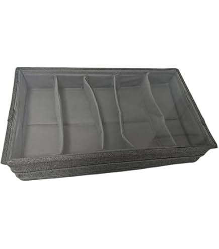 GRÄWE Valigetta per posate, vuota, in similpelle, con inserti per posate da 30 pezzi, colore: nero/bianco