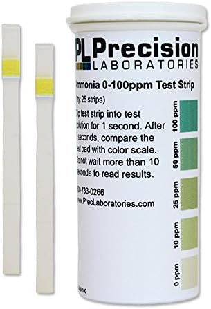 Selfcontrol / AMM 100 D 25 / 25 Low level Ammonia Test strip 100 ppm – easy – quicke – accurate
