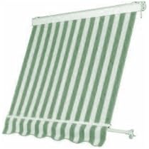 Tenda Da Sole Cassonata Rigata Verde Bianco 300x300 Cm - Per Terrazzo E Giardino - Foto 9