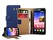 Produktbild Membrane - Blau Brieftasche Klapptasche Hülle Huawei Ascend Y550 (Y550-L01, Y550-L02, Y550-L03) - Wallet Case Cover Schutzhülle + 2 Displayschutzfolie