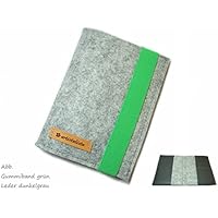 Reisepasshülle Reiseetui Wollfilz Filz Leder für Reisedokumente Reisepass etc.