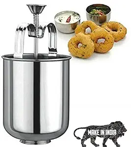 SEASPIRIT Stainless Steel MEDUVADA Maker for Perfectly Shaped & Crispy Medu Vada, Hygienic Without Any Hassle.