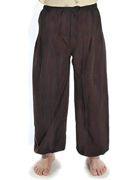 HEMAD Mittelalter Hose Landsknecht schwarz, braun, schwarz-grün-rot-braun S-XXXL Herren Piraten Pluderhose