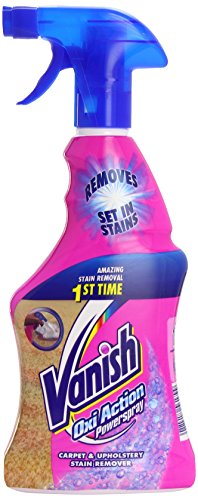 Vanish Oxi Action Powerspray Carpet and Upholstery Stain Remover 500 ml (Pack of 2)