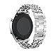 Produktbild Sansee Raster Metall Uhr Kettengürtel Edelstahl Uhrenarmband Ersatzband für Samsung Gear S3 Frontier (Silber)