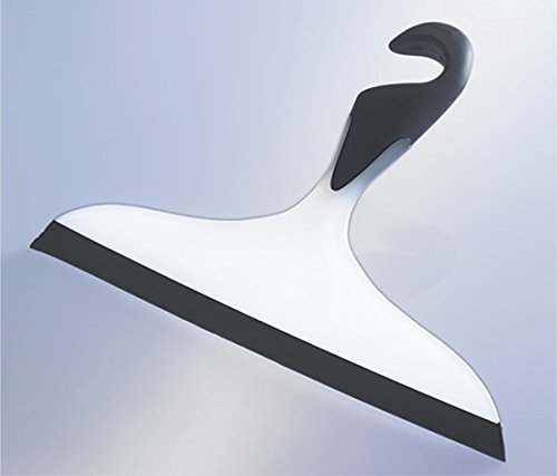 Wenko 18752100 Badezimmerwischer Loano, streifenfrei, mit Haken, schwarz, Kunststoff - 5