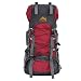 Produktbild 60L Große Kapazität Outdoor Bergsteigen Rucksack Interner Rahmen Umhängetasche-Rot