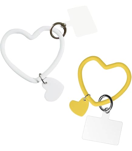 PATIKIL Bracciale Polso Telefono Intrecciato, 2Pz 0.6 ID Bracciale Cellulare Nylon con Linguette Fissaggio Telefono, Colorato Portachiavi Polso Fare a Mano Cordino (Multicolore