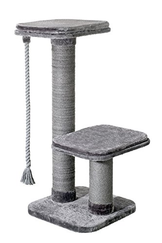 Karlie 34203 Rascador para Gato, 56 x 56 x 122 cm, M, Gris