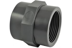 Codital Manchon PVC Pression à Visser FF 2" de Raccord PVC Pression