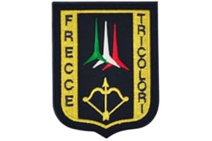 Giemme Patch Standard bestickt Pfeile dreifarbig mit Klettverschluss Größe 75 x 100 mm