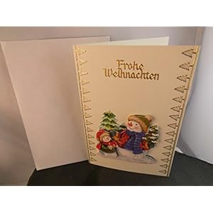 3D Weihnachtskarte Frohe Weihnachten Handmade