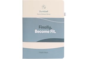 HABIT NEST The Dumbbell Home Workout Journal. 13-Week Program. Fitness Planner,Fitness Journal,Workout Notebook. (Spiral Bound)