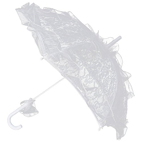 Preisvergleich Produktbild Sonnenschirm - TOOGOO(R)Elegante Spitzen Sonnenschirm Hochzeit Schiessen