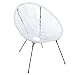 Produktbild Riess Ambiente Moderner Acapulco Sessel weiß Gartenstuhl Wetterfest Outdoorstuhl Relaxsessel Stuhl