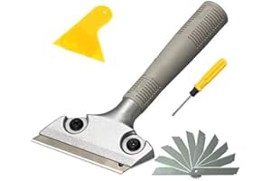 LDS Industry Adesivo per lama di rasoio estensibile/Rimozione raschietto per vetri per vetri Parabrezza Utensili manuali per la pulizia delle pareti in granito SCRP-U