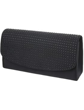 iTal-dEsiGn Damentasche Kleine Abendtasche Clutch Schultertasche Satin TA-ZL503