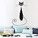 Produktbild Jixiaosheng Cartoon Siamese   Cat Wandaufkleber Tier Vinyl Kunst Dekoration Für Kinderzimmer Abnehmbare   Dach Wohnzimmer   Wandtattoos 58 * 97 Cm