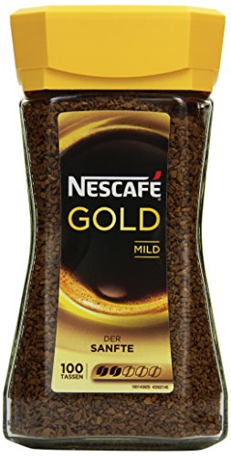 Preisvergleich Produktbild Nescafé Gold Mild, Löslicher Kaffee, 200g Glas