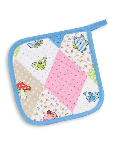 Triolino® Halbleinen-Geschirrtuch Patchwork 50 cm x 70 cm, Größe:50 cm x 70 cm;Farbe:Rot - 4