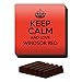 Produktbild Rot Set von 4 Keep Calm und Love Windsor rot Untersetzer Farbe 3140