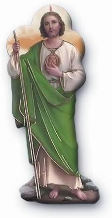 PlaquePlaque Saint Jude 7cms x 3cms. St Jude. Saint Jude Picture. Magnetic Saint Jude Plaque.Patron Saint of Lost Causes.
