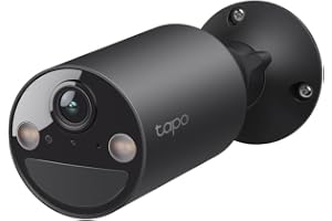 Tapo C411 WiFi-kamera utomhus/inomhus, trådlös WiFi-kamera, 2K 3MP, batteritid upp till 180 dagar efter en enda laddning, färgnattsyn, rörelsedetektionslarm, IP65