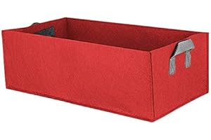 LVYIMAO Pflanzen-Wachstumstasche, quadratisch, für den Garten, Pflanzgefäß, Behälter mit Griffen für Tomaten, Kräuter, Blumen, Erdbeeren