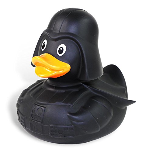 HC-Handel 919941 Vinyl Badeente „Black Star“ 9 cm - 3
