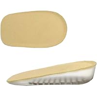 Höhe Erhöhung Schuhe Pad Elastische Silikon Ferse 1,5 cm größer, Beige