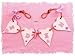 Shabby Chic Girls or Babies Gifts Wooden Name Bunting Personalised Letters Handmade Pink & Lilac Gingham Ribbon (7 Letter Name)