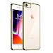 Produktbild iPhone 7 Fall, iPhone 8 Fall KGD [Vergoldung Rahmen Bumper] [Crystal Clear Soft TPU] Cover Schutzhülle für Apple iPhone 7/8