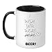 Produktbild Tasse mit Spruch - I wish you were beer! - beidseitig bedruckt - Teetasse - Kaffeetasse - Tasse - Arbeit - Büro - Geschenk