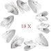 Produktbild RotSale® 10x Weiß Kurz Kabel-Clip Kopfhörer Klammer Smartphones Headset Headphone Kopfhörer Kabel Halter