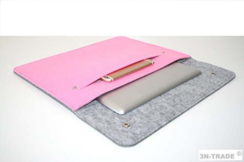 3N-Trade Filz Filztasche 11″-11,6 Zoll MacBook Air Ultrabook iPad Tablet PC Laptop Tasche Hülle Schutzhülle Sleeve Größe: 345x255mm - 2